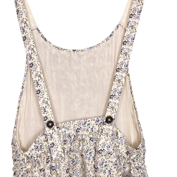 FREE PEOPLE NWT Petunia Smocked Floral  Mini Dress Size Small in Tea Combo - Picture 12 of 16